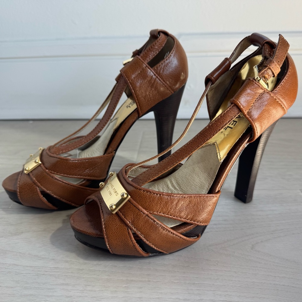 MICHAEL Michael Kors Brown Leather Heels